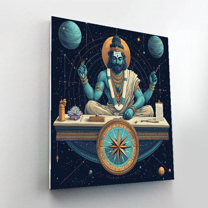 Brahma Crafted Star Compass paint by number