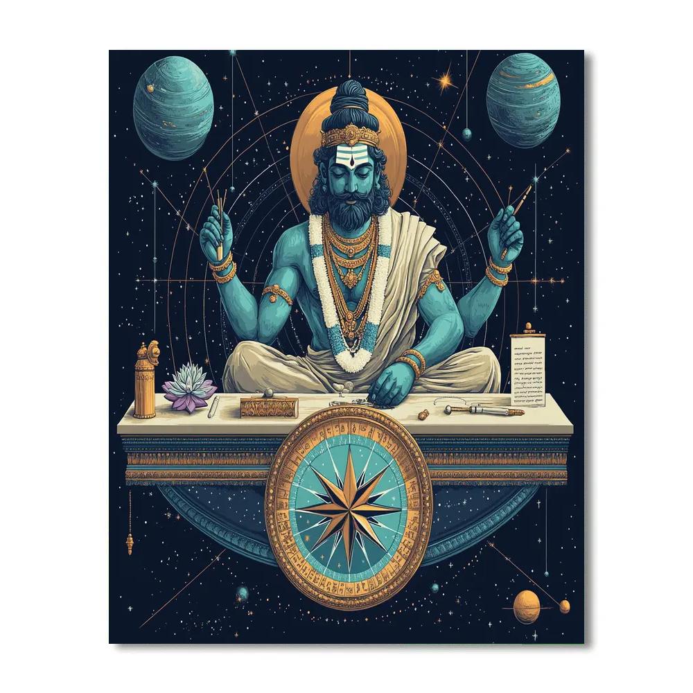 Brahma Crafted Star Compass paint by number