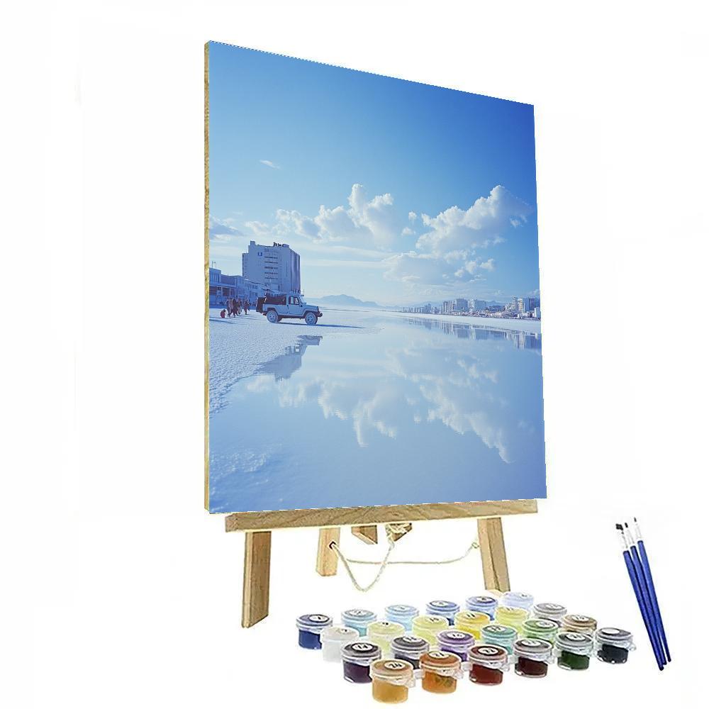 Salar De Uyuni City Gateway View Uyuni Bolivia Number painting