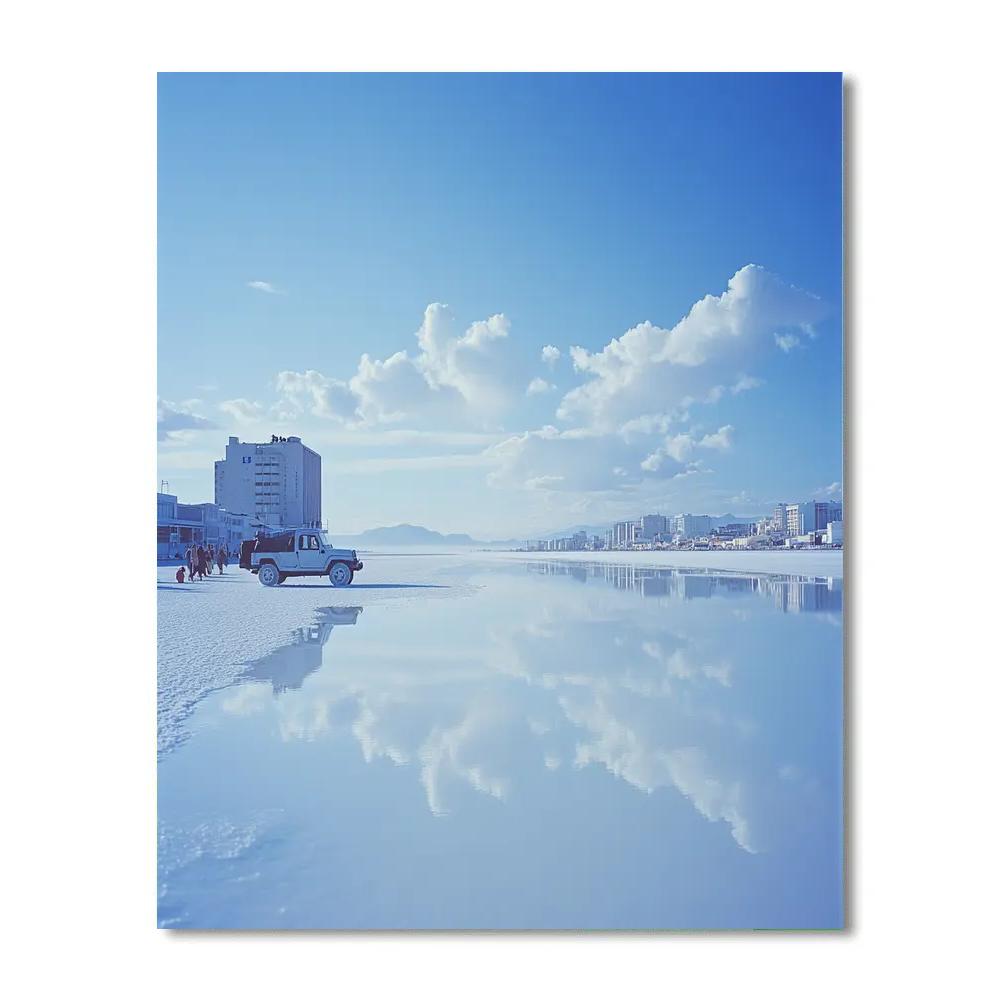 Salar De Uyuni City Gateway View Uyuni Bolivia Number painting