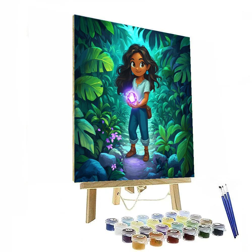 Raya Dragon Gem Jungle Trail Paint by numbers art