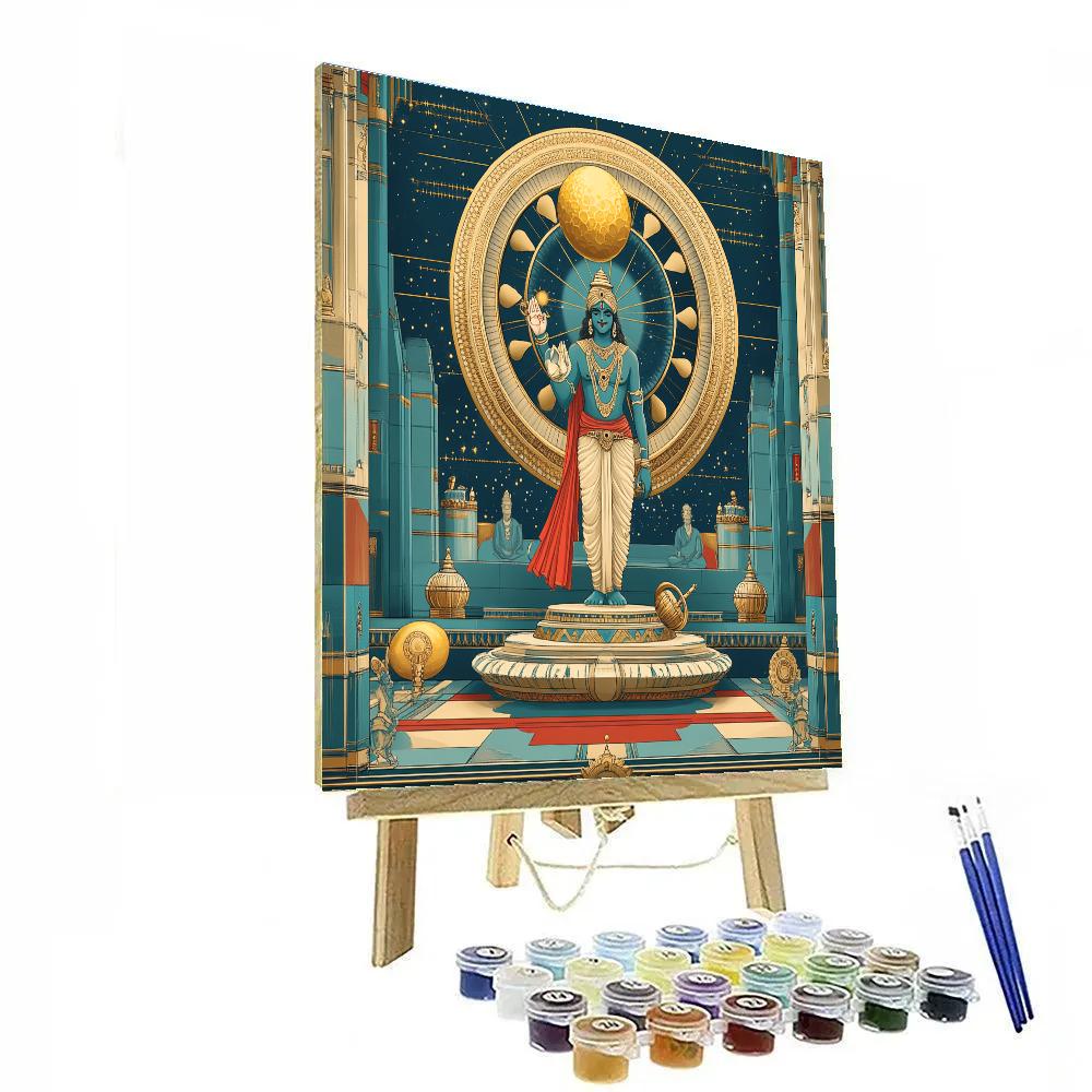 Sudarsana Chakra Observatory paint by number