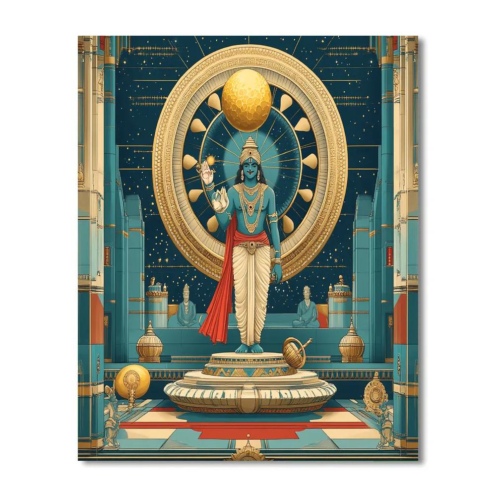 Sudarsana Chakra Observatory paint by number