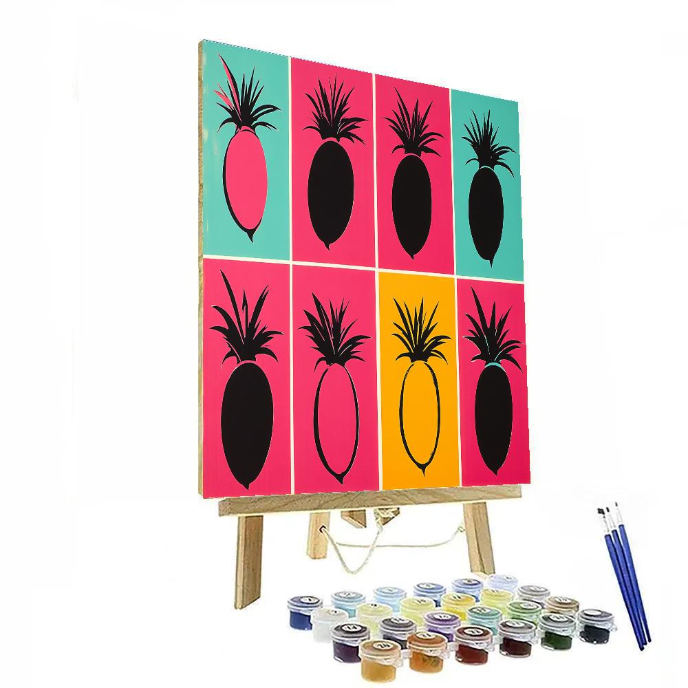 Andy Warhol Inspired Fruit Comet Series paint by number