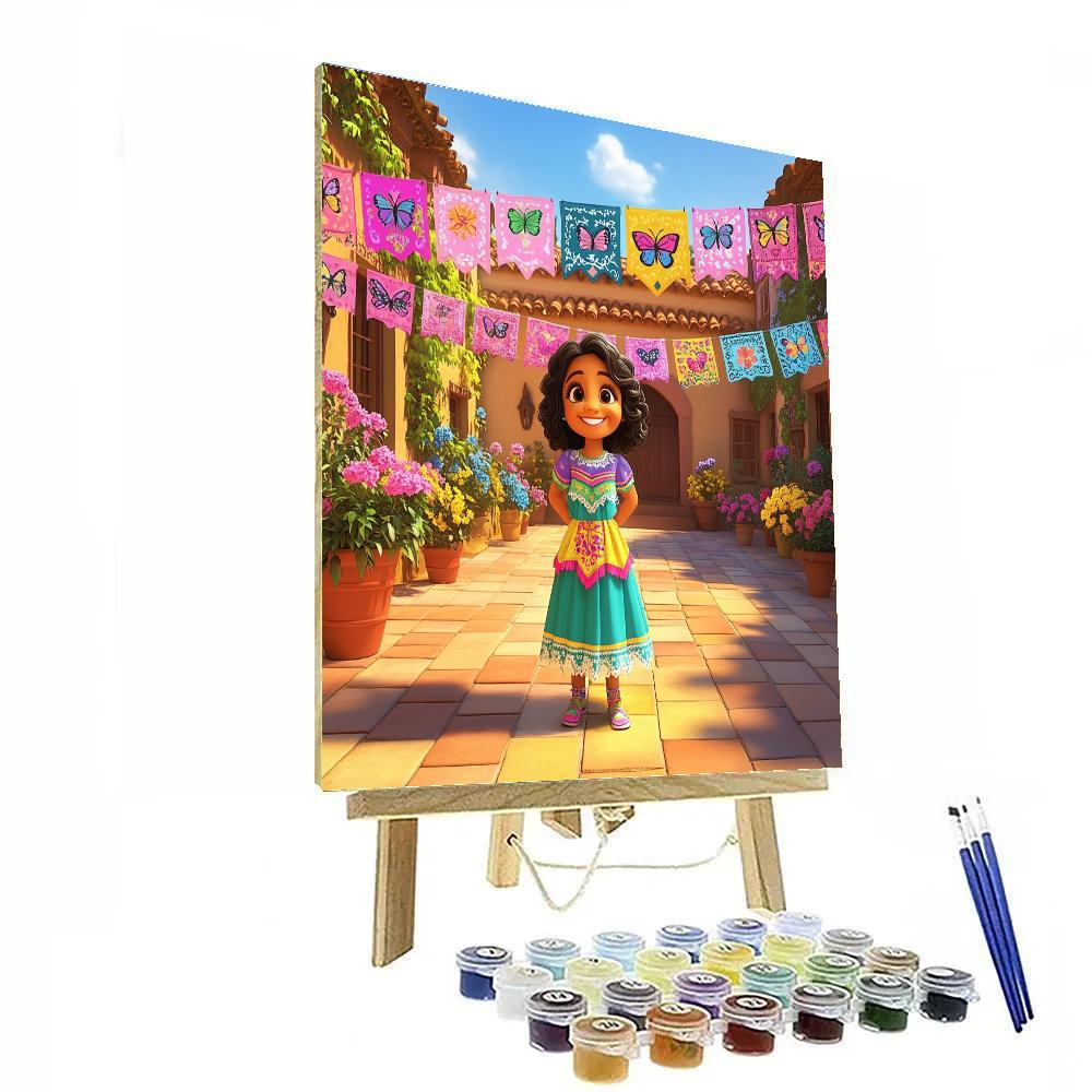 Mirabel Madrigal Rainbow Courtyard Party Paint by numbers kits
