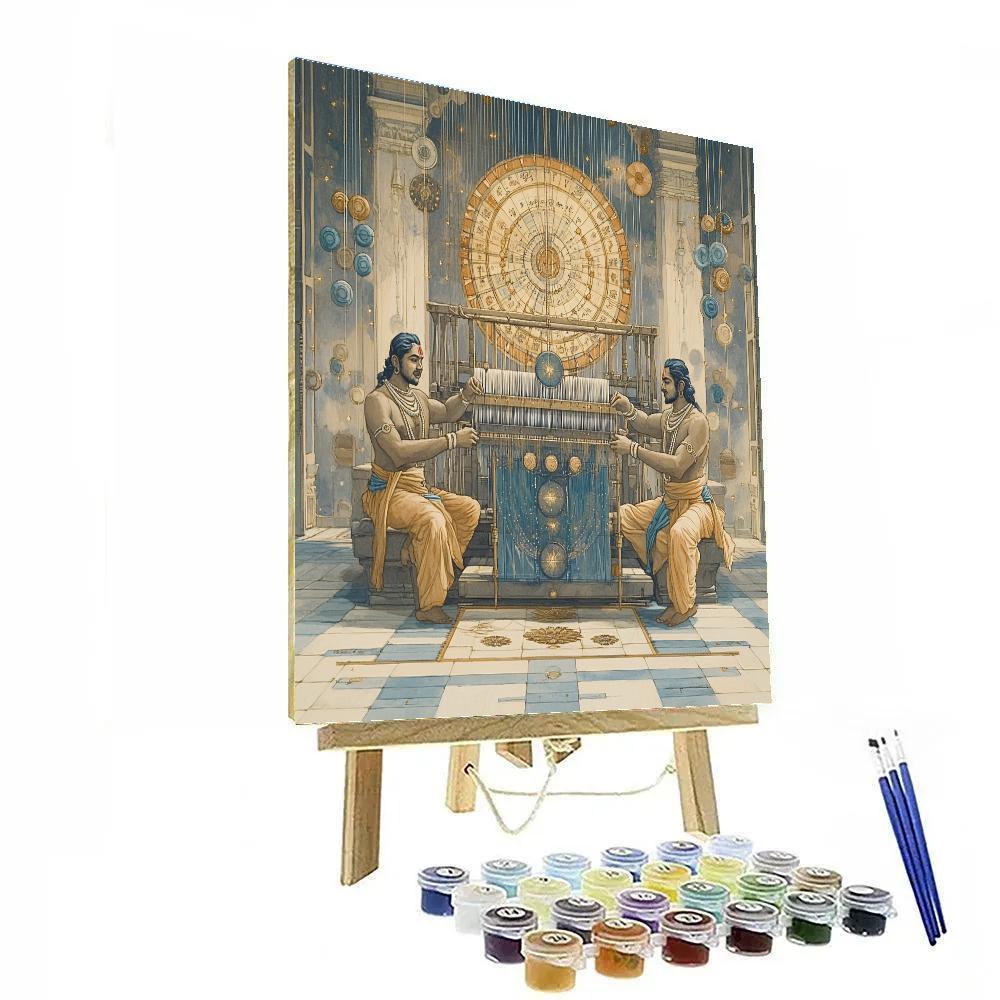 Brahma Time Weave Tapestry Paint by numbers art