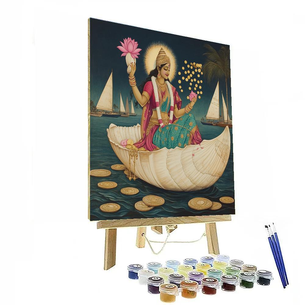 Lakshmi Crafted Conch Harbor DIY paint by numbers