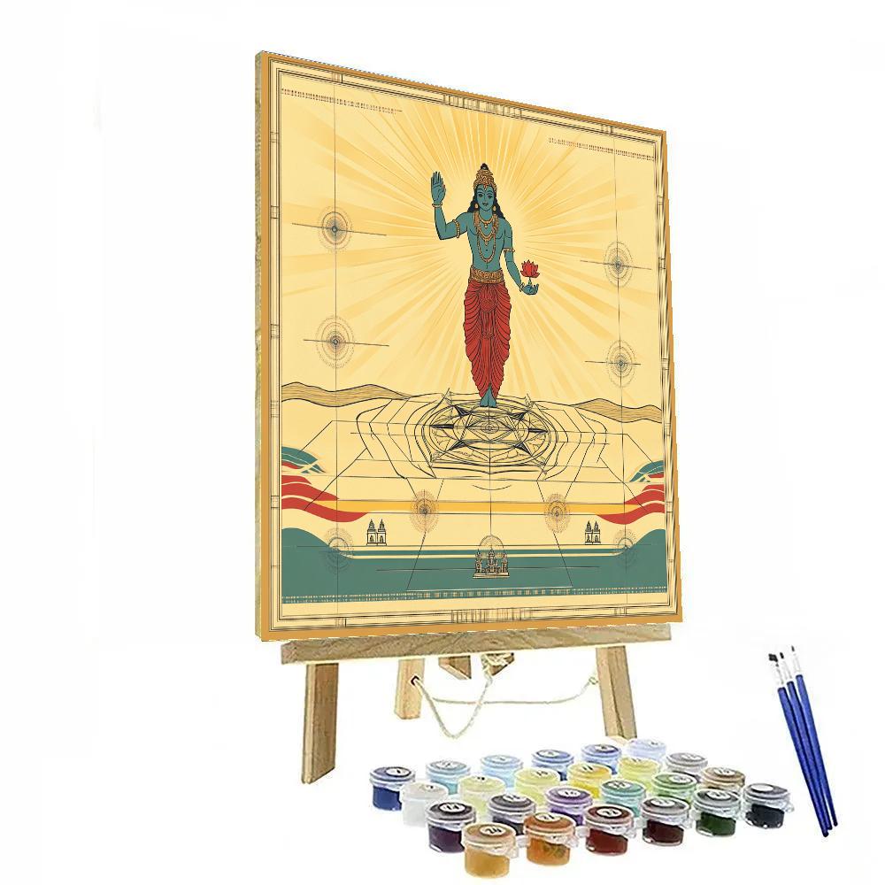 Brahma Dawn Over The Sacred Grid Paint by numbers kits