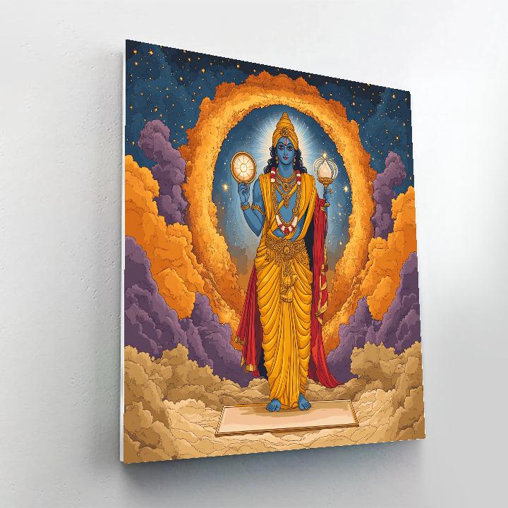 Vishnu At The Hourglass Nebula Gate DIY paint by numbers