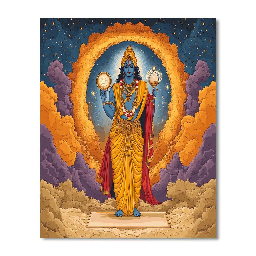 Vishnu At The Hourglass Nebula Gate DIY paint by numbers