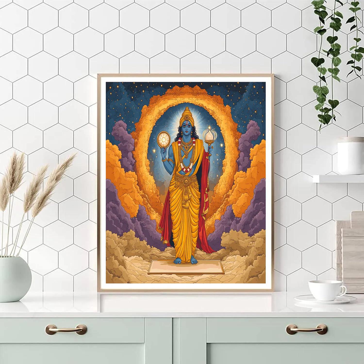Vishnu At The Hourglass Nebula Gate DIY paint by numbers