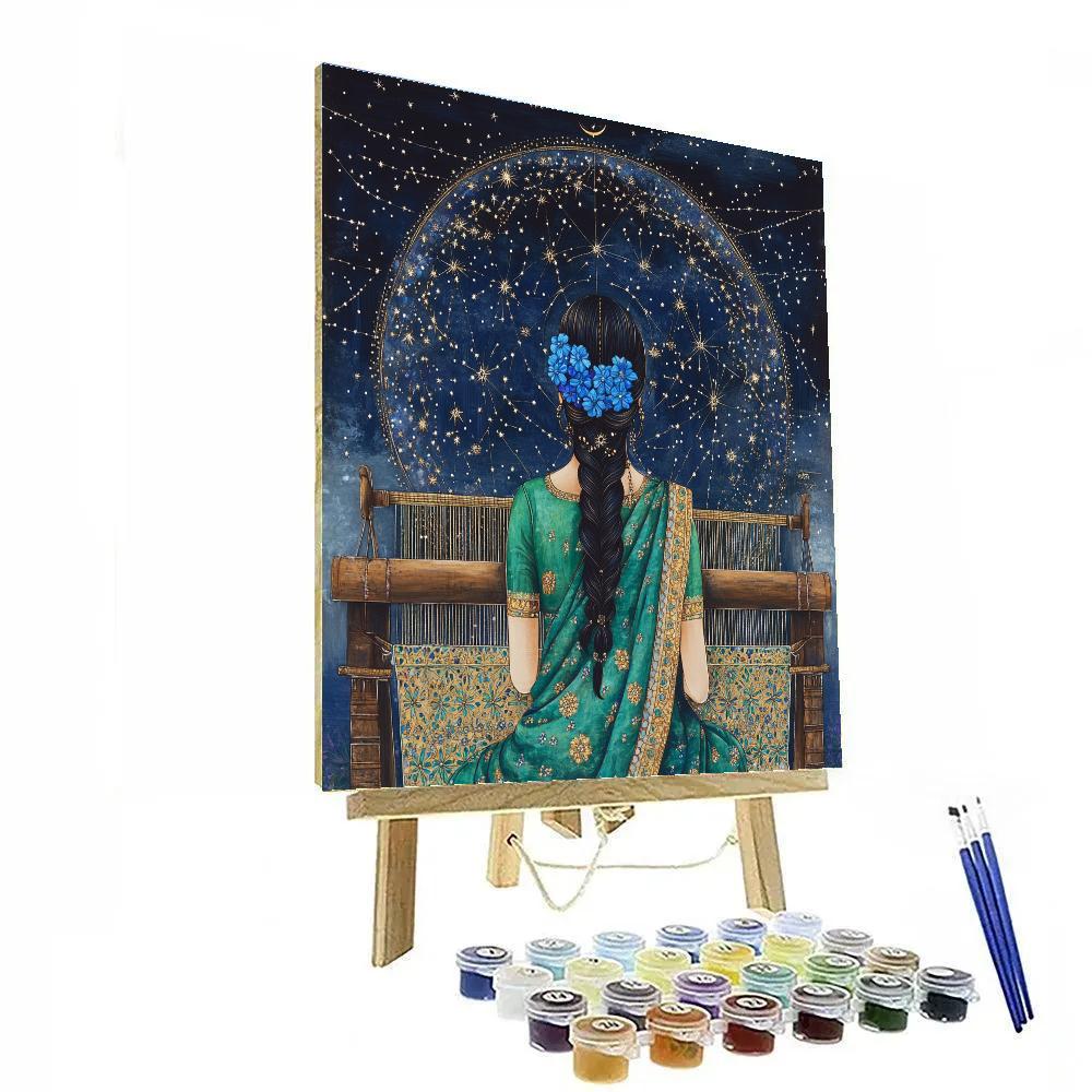 Parvati Hyphenated Star Loom Weaver Number painting