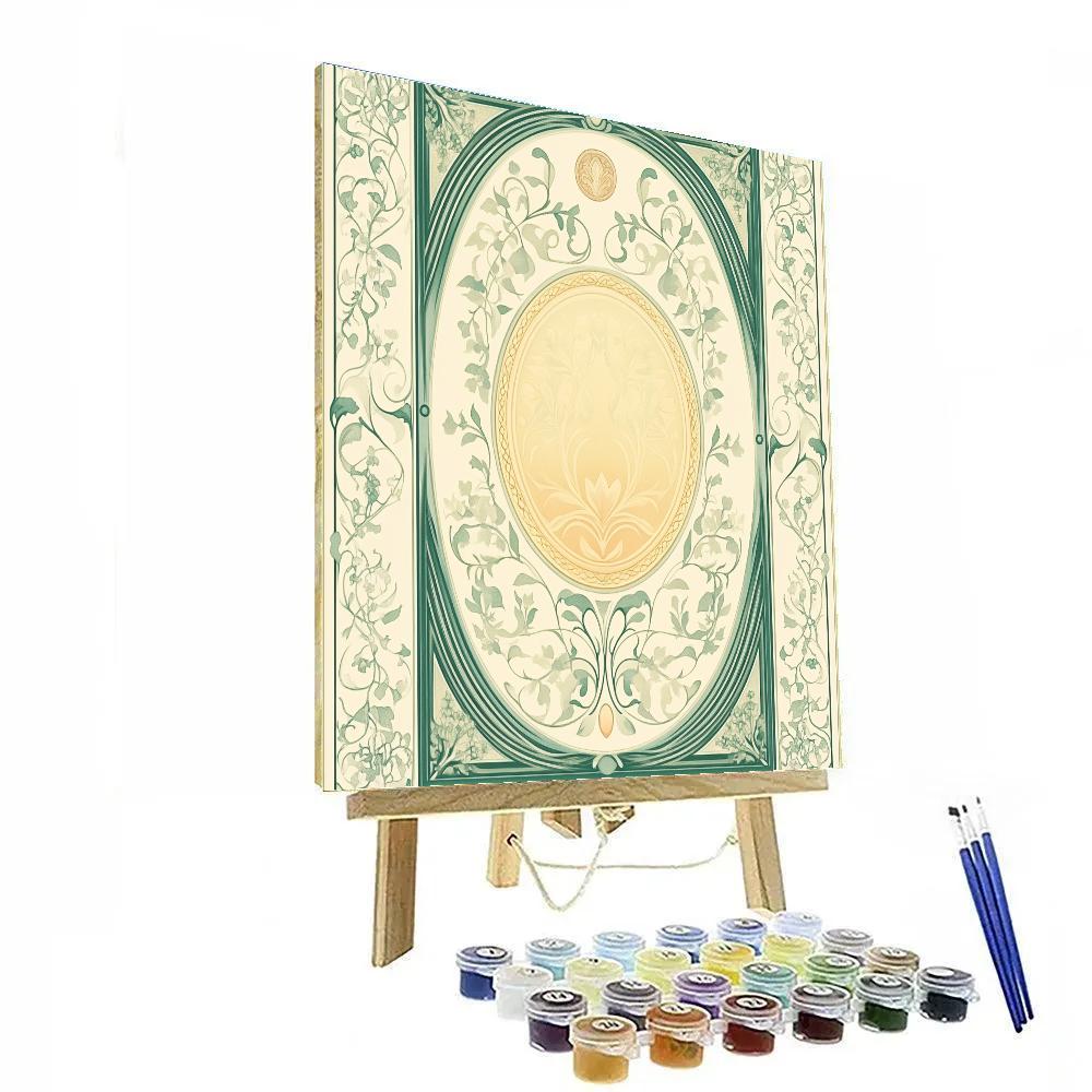 Alphonse Mucha Inspired Lattice Of Vernal Harmonics Paint by numbers kits
