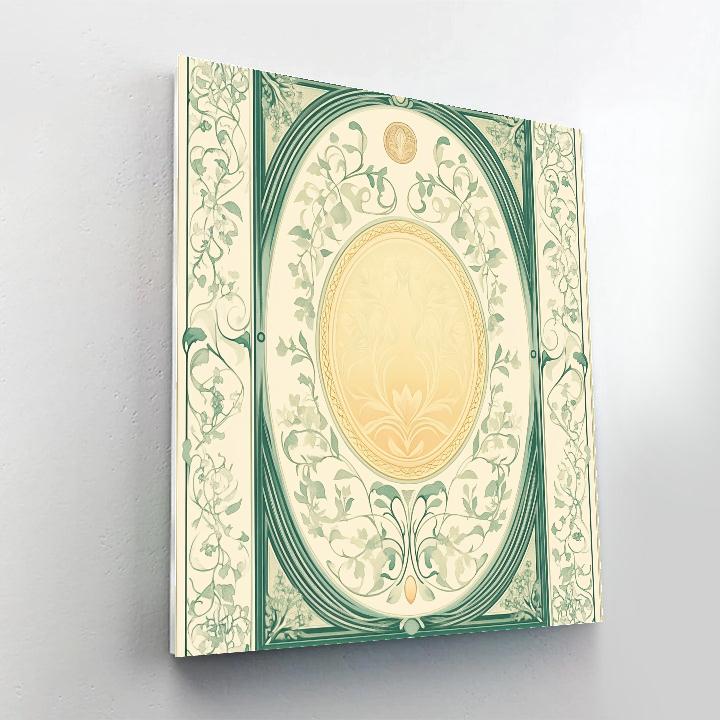 Alphonse Mucha Inspired Lattice Of Vernal Harmonics Paint by numbers kits