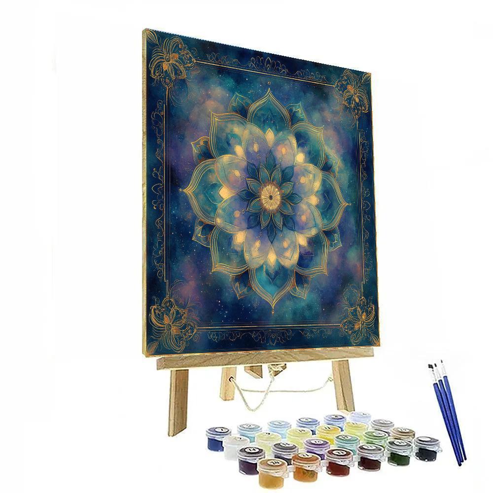 Alphonse Mucha Inspired Nebula Of Quiet Ornament Paint by numbers kits