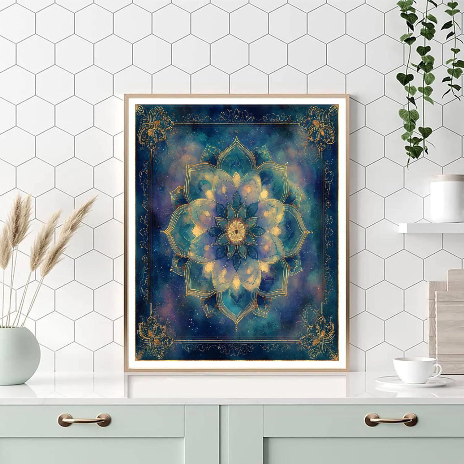 Alphonse Mucha Inspired Nebula Of Quiet Ornament Paint by numbers kits