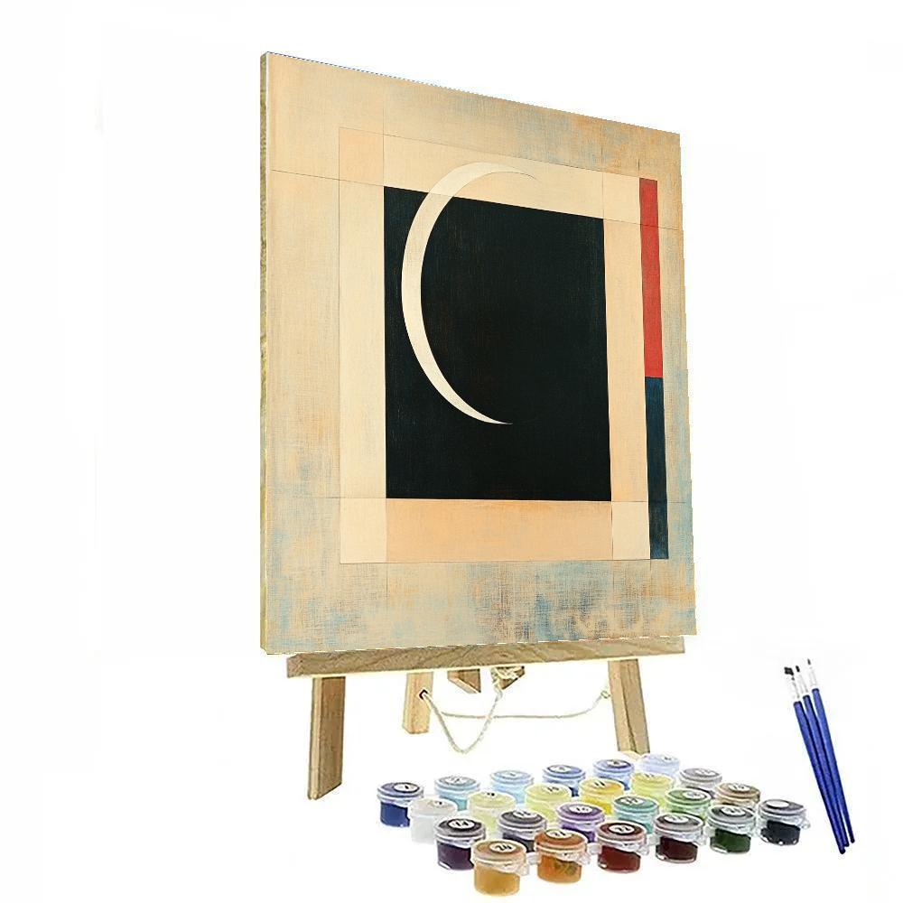 Kazimir Malevich Inspired Event Horizon Silence paint by color