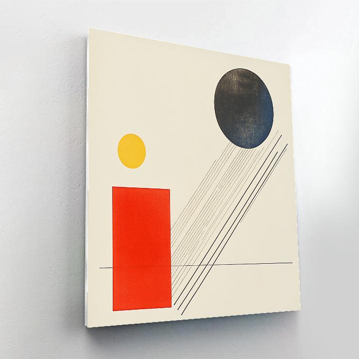 Kazimir Malevich Inspired Pulsar Rhythm Grid paint by color