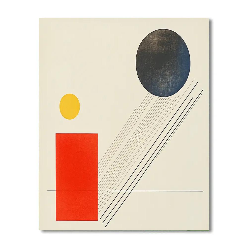 Kazimir Malevich Inspired Pulsar Rhythm Grid paint by color