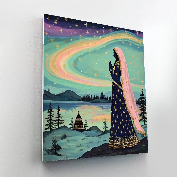 Parvati Suffix In Aurora Night Prayer Paint by numbers kits