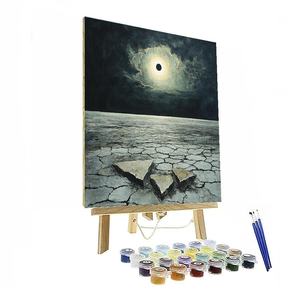 Francisco Goya Inspired Eclipse Over Salt Flats Numbered painting kits