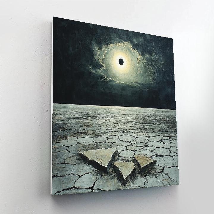 Francisco Goya Inspired Eclipse Over Salt Flats Numbered painting kits