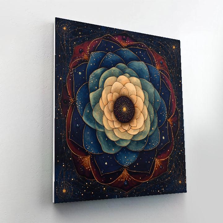 Gustav Klimt Inspired Celestial Pollination Tapestry paint by numbers