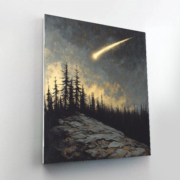 Francisco Goya Inspired Comet Wind Through Black Pines DIY paint by numbers