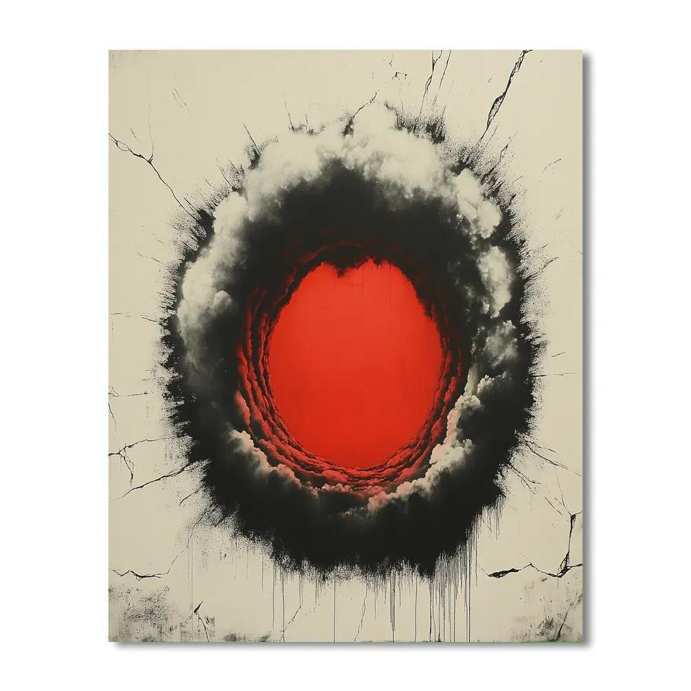 Banksy Inspired Carbon Silence Spiral Painting by numbers kit