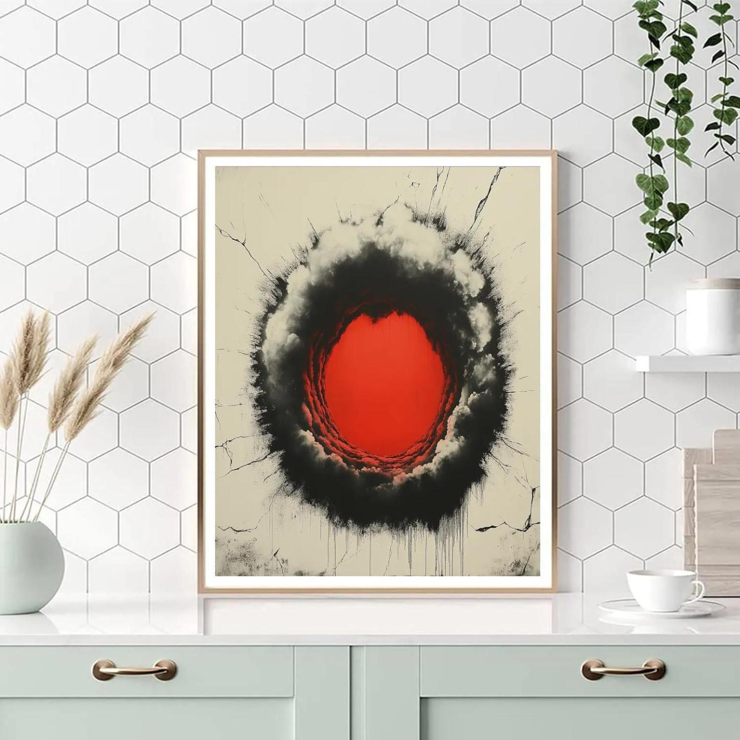 Banksy Inspired Carbon Silence Spiral Painting by numbers kit