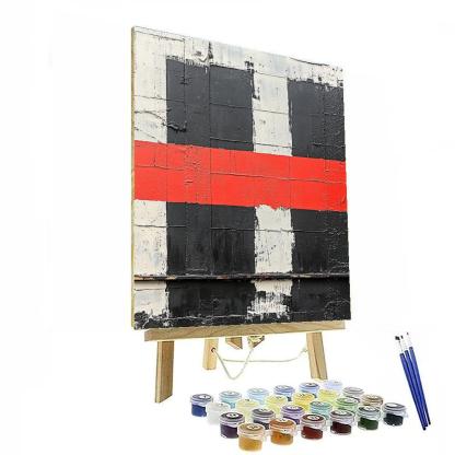 Banksy Inspired Algorithmic Redaction Anthem Painting by numbers kit