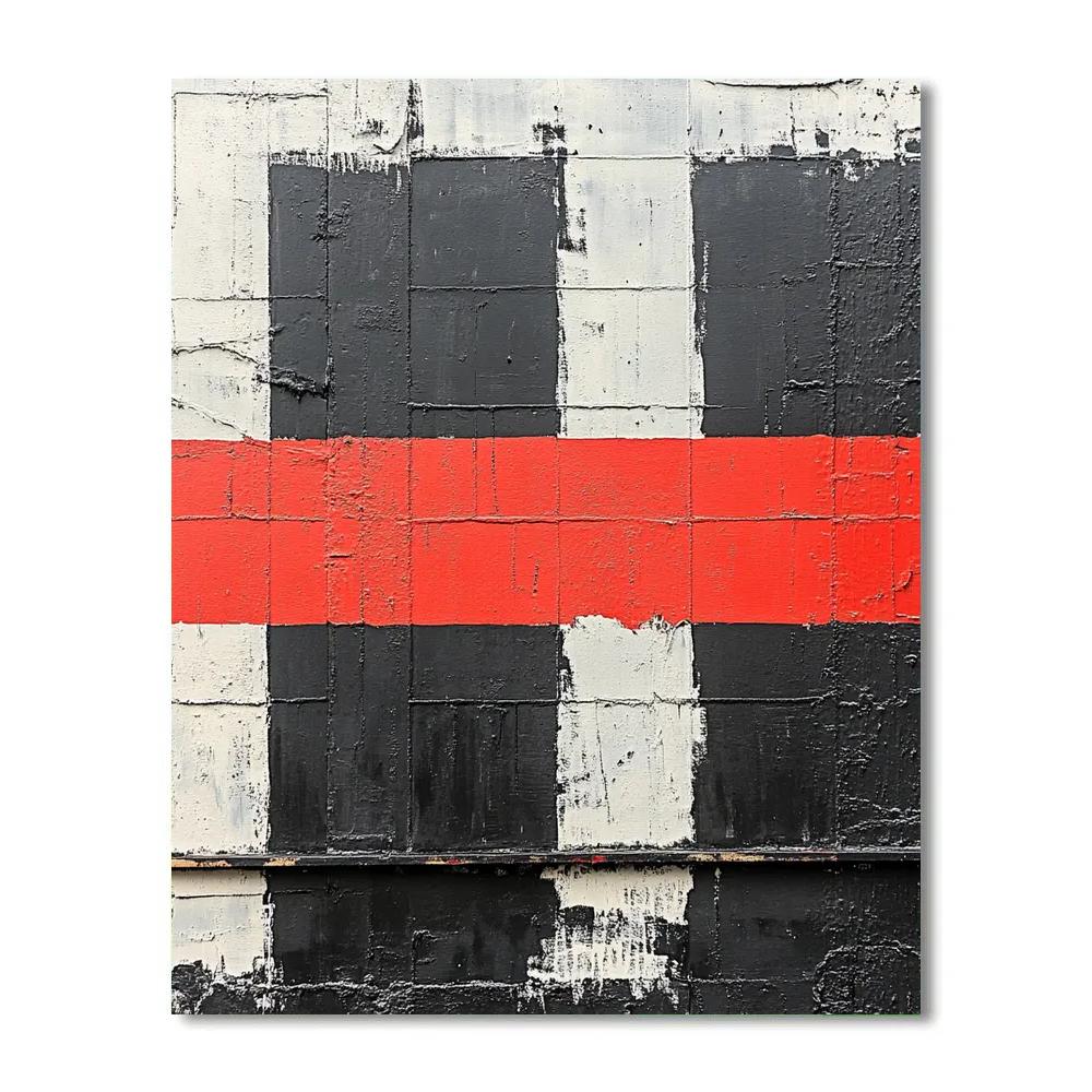 Banksy Inspired Algorithmic Redaction Anthem Painting by numbers kit