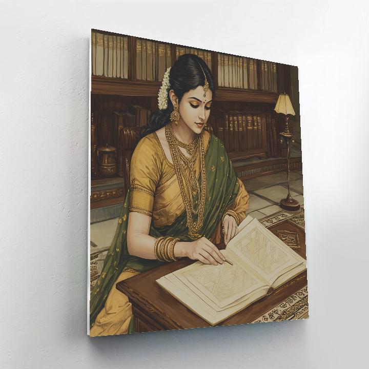 Parvati In The Sacred Scroll Study DIY paint by numbers