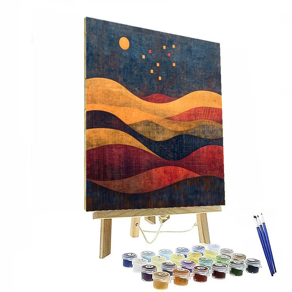 Paul Klee Inspired Celestial Counterpoint paint by number