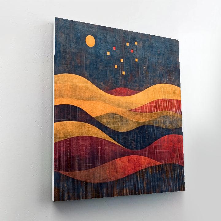 Paul Klee Inspired Celestial Counterpoint paint by number