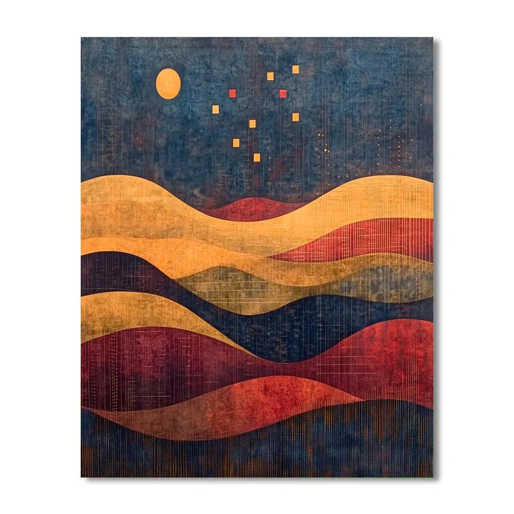 Paul Klee Inspired Celestial Counterpoint paint by number