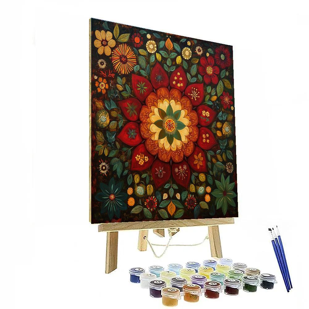 Frida Kahlo Inspired Nebula Of Inner Resilience painting number kit