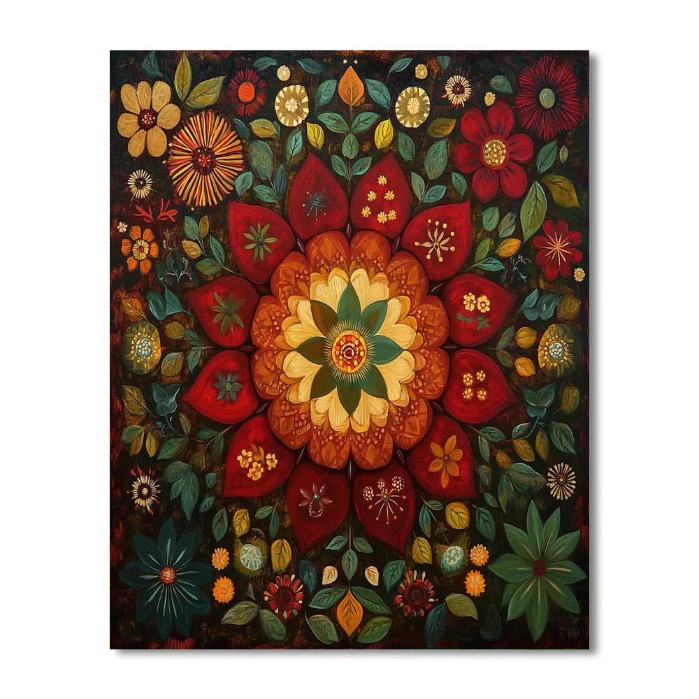 Frida Kahlo Inspired Nebula Of Inner Resilience painting number kit