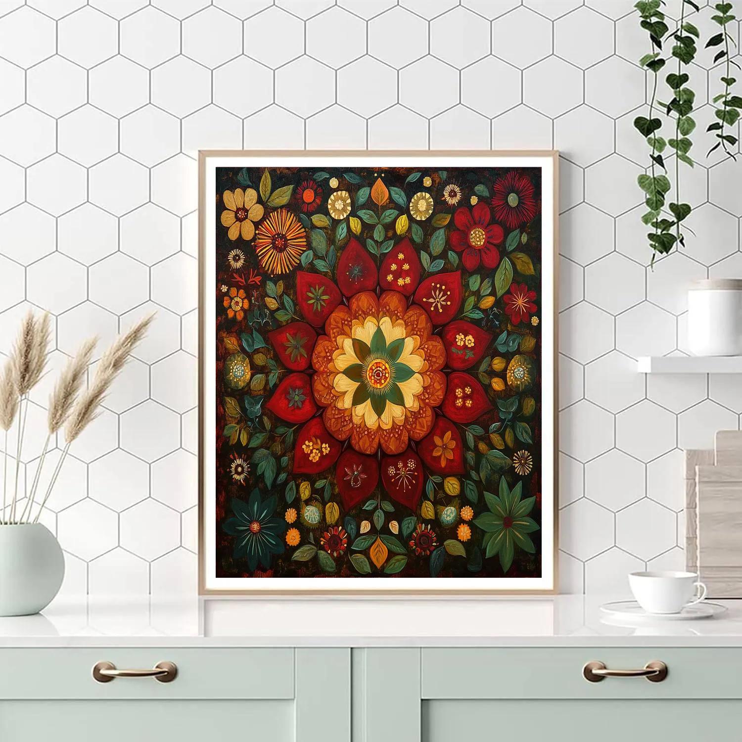 Frida Kahlo Inspired Nebula Of Inner Resilience painting number kit