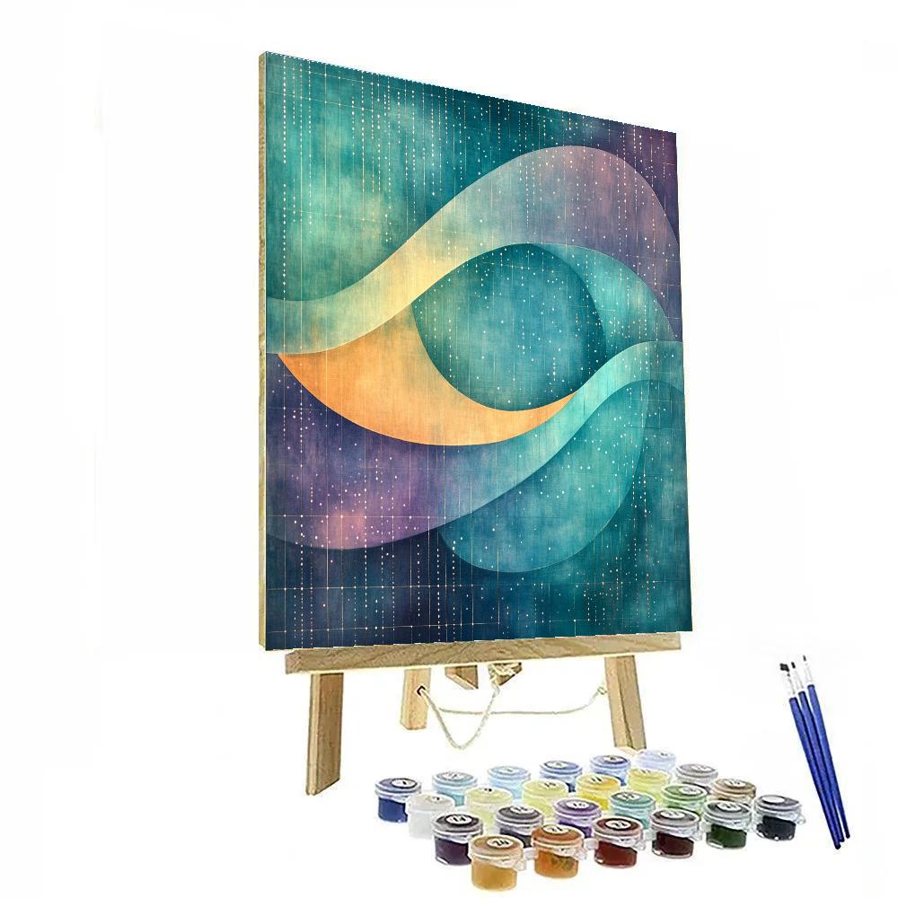 Paul Klee Inspired Aurora Arithmetic Drift Painting by numbers kit