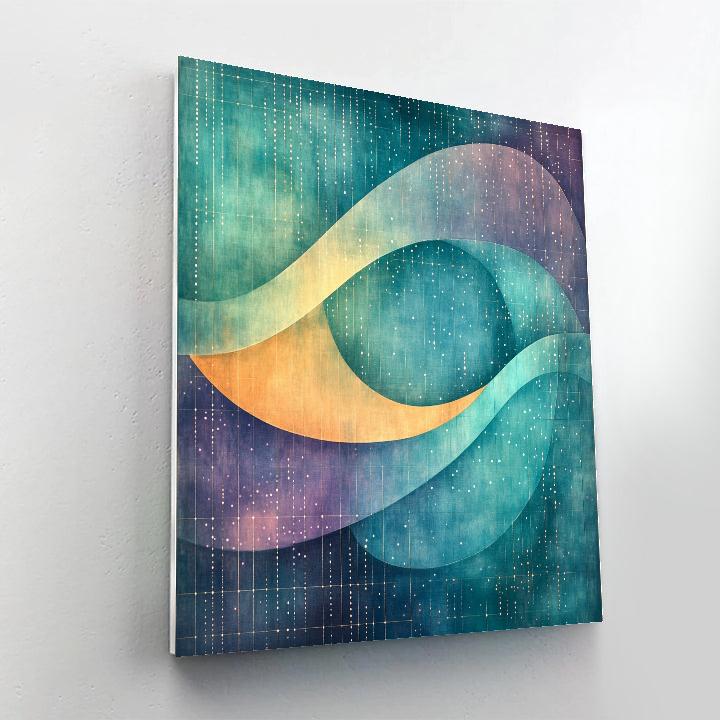 Paul Klee Inspired Aurora Arithmetic Drift Painting by numbers kit