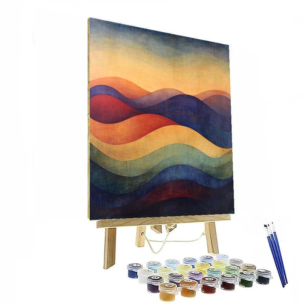 Nandalal Bose Inspired Monsoon Nebula Canopy Painting by numbers kit