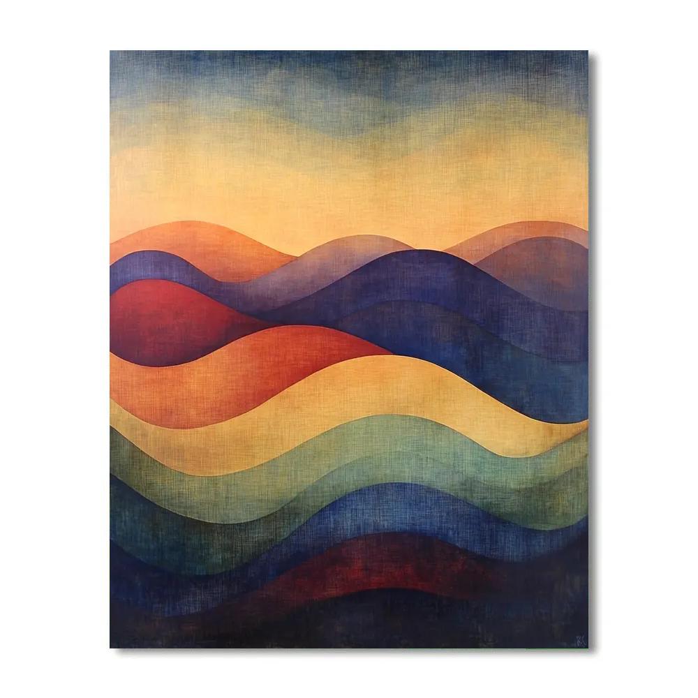Nandalal Bose Inspired Monsoon Nebula Canopy Painting by numbers kit