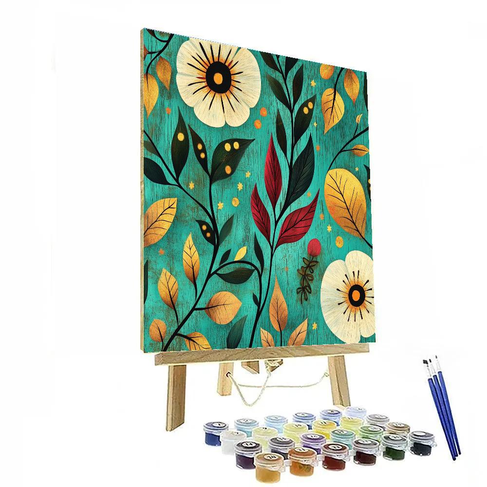 Frida Kahlo Inspired Milagro Garden Of Memory paint by color