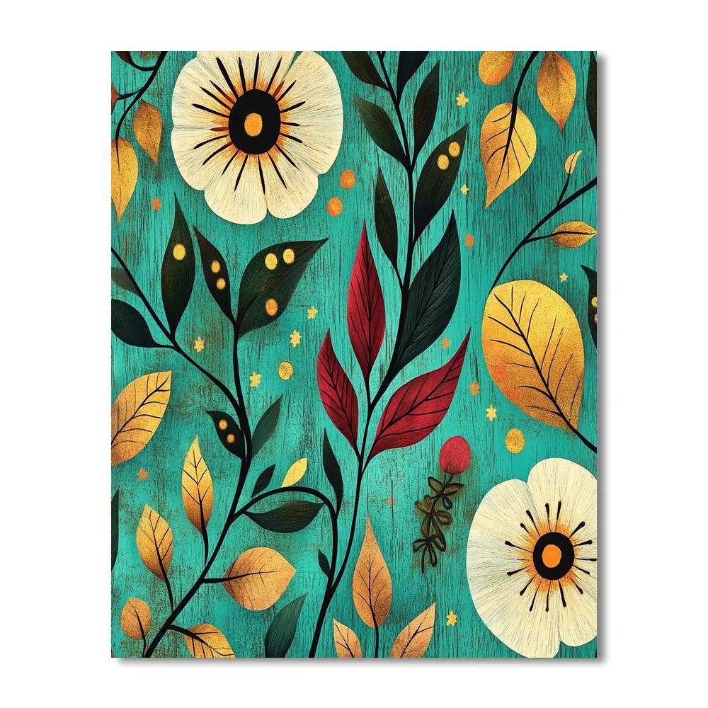 Frida Kahlo Inspired Milagro Garden Of Memory paint by color