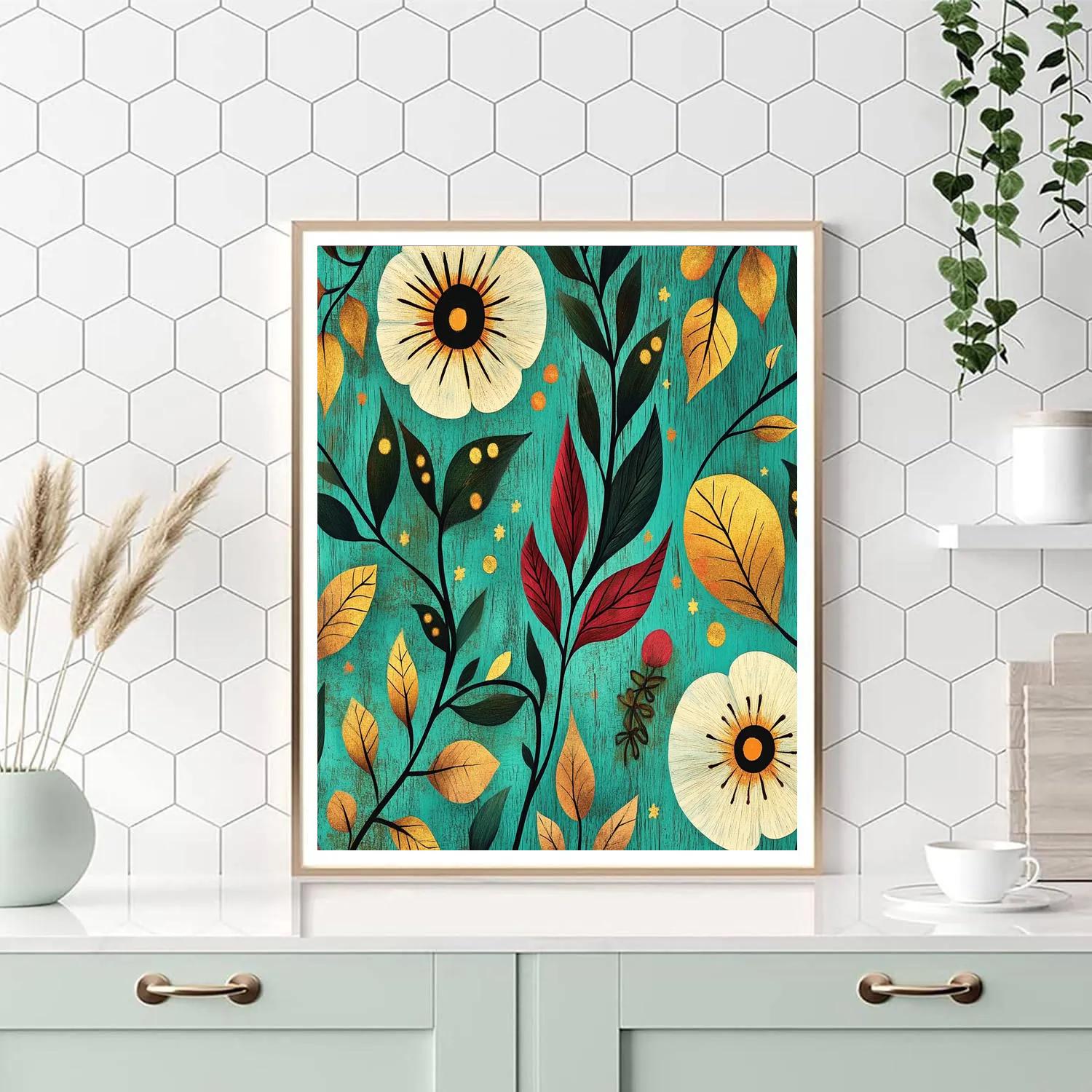 Frida Kahlo Inspired Milagro Garden Of Memory paint by color