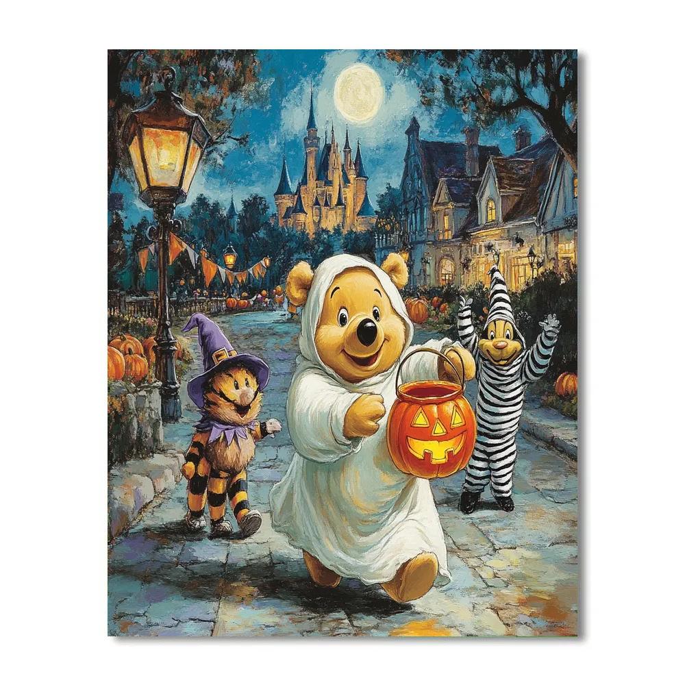Haunted Honey Parade At Main Street Pumpkin Junction painting number kit