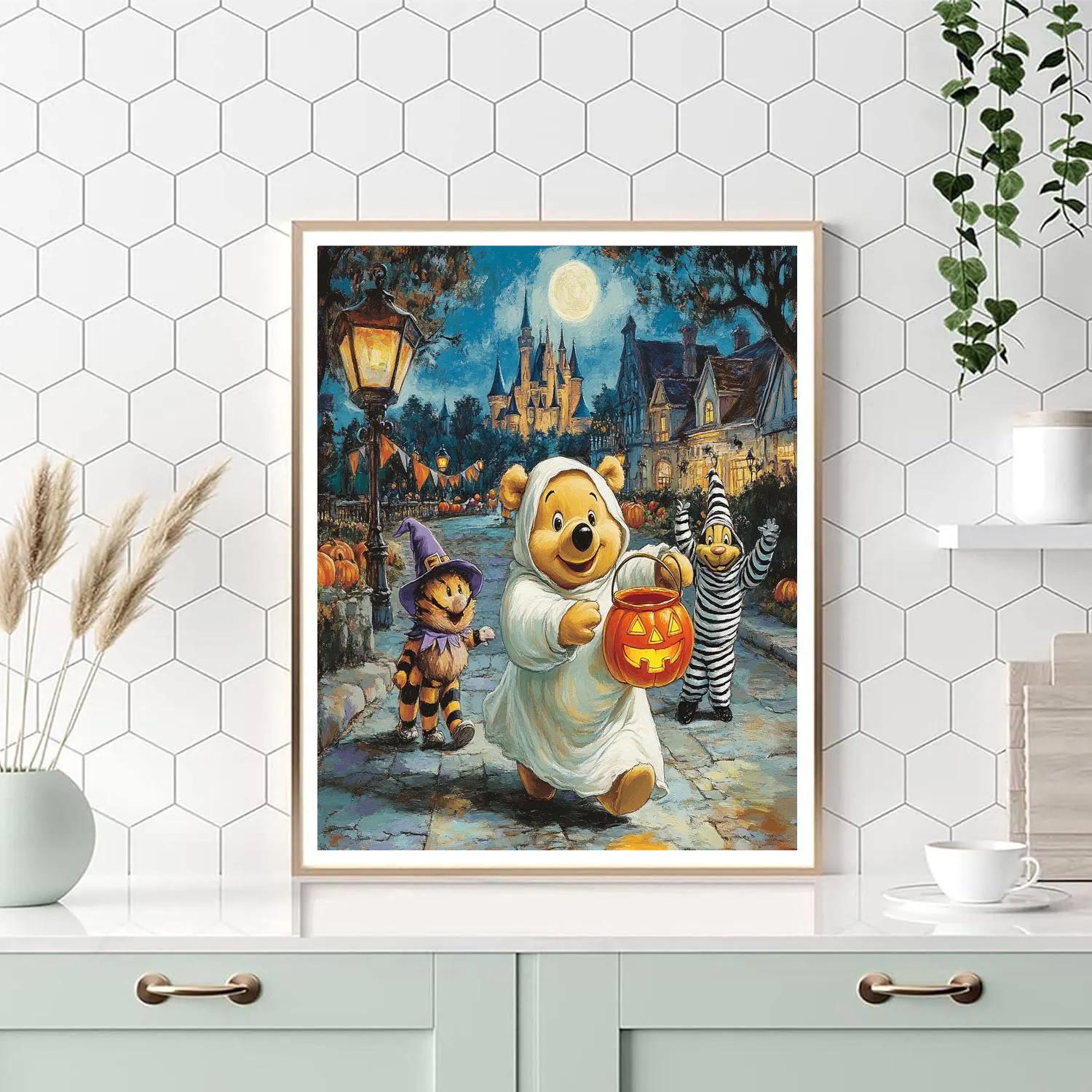 Haunted Honey Parade At Main Street Pumpkin Junction painting number kit