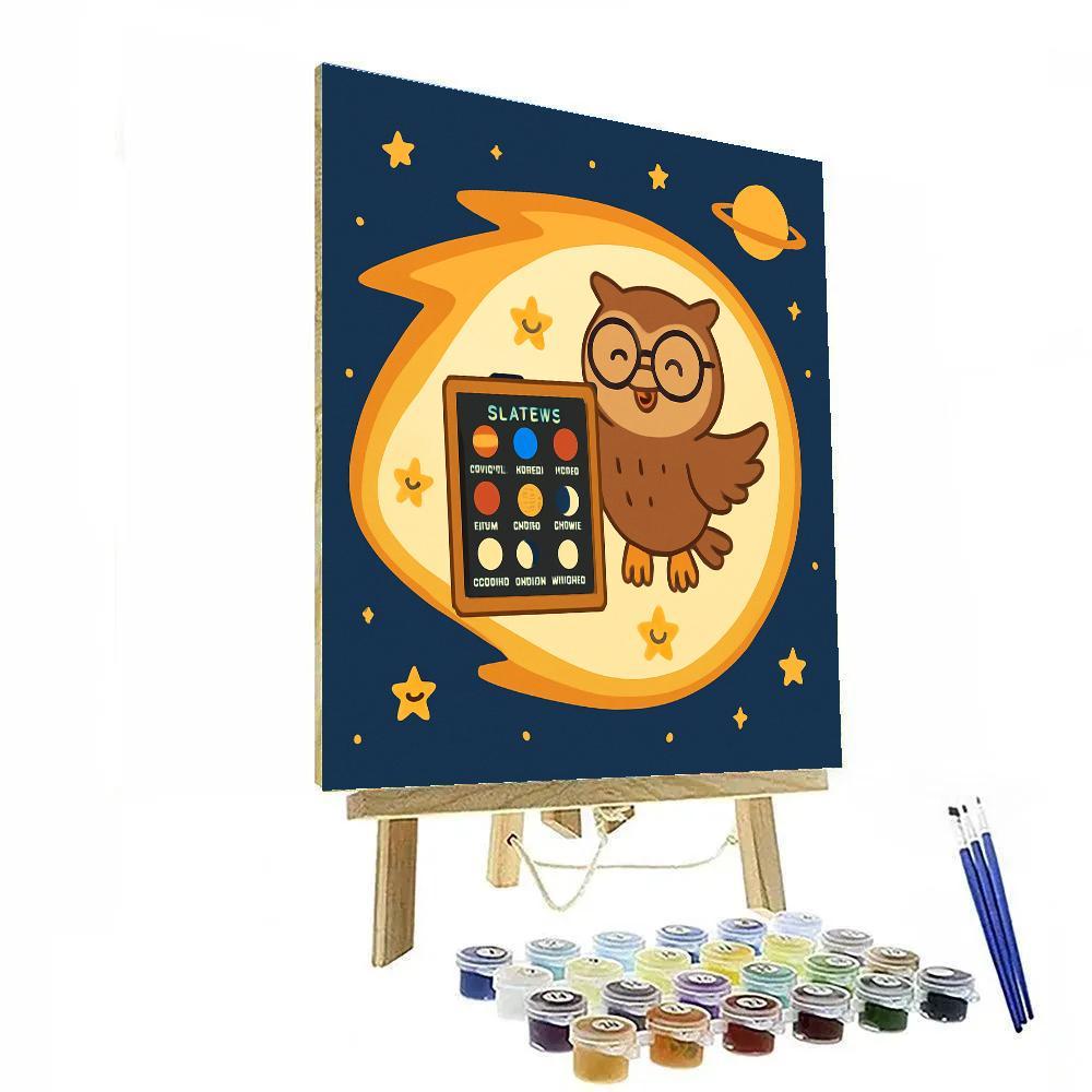 Comet Classroom Owl Paint by numbers kits