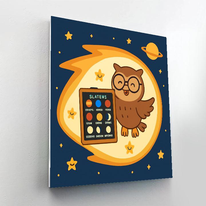 Comet Classroom Owl Paint by numbers kits
